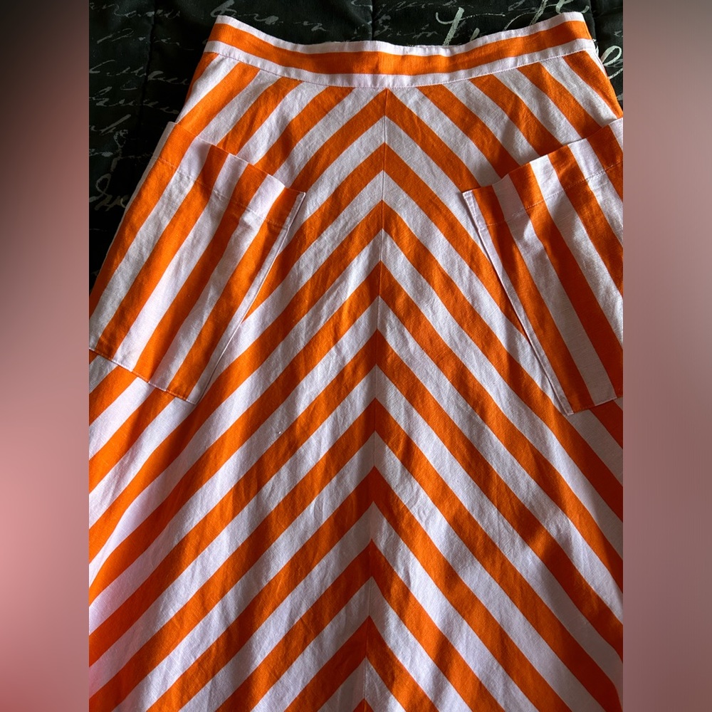 Kate Spade Deck Stripe Pink & Orange Skirt - Picture 6 of 9
